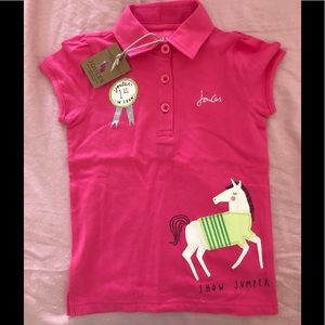 Joules NWT girls polo